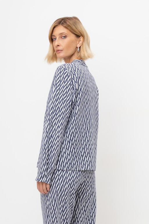 ЕВТ 3284/синие мини косы жакет жен