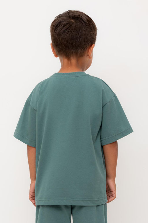 КР 302732/темный малахит к556 фуфайка (футболка) для мал - Crockid фото 5