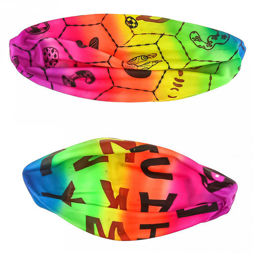 Мяч игровой Буквы д18см, радужный, ПВХ (Китай) - Домашняя мода фото 5