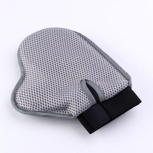 Рукавица - расческа с металлическими зубьями, серая - Пижон фото 3