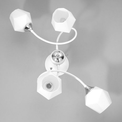 Светильник потолочный BayerLux «Миссури», люстра 4хЕ27, 40 Вт, белый, 71×36×29 см