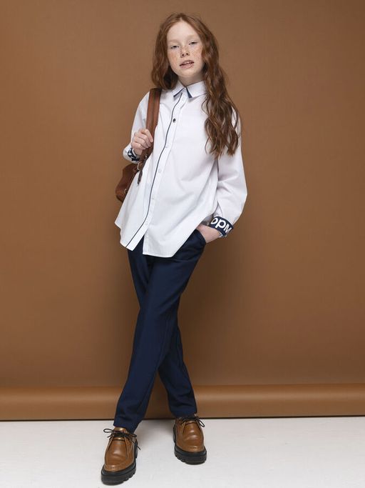 PELICAN, блузка для девочек, Белый  фото 3