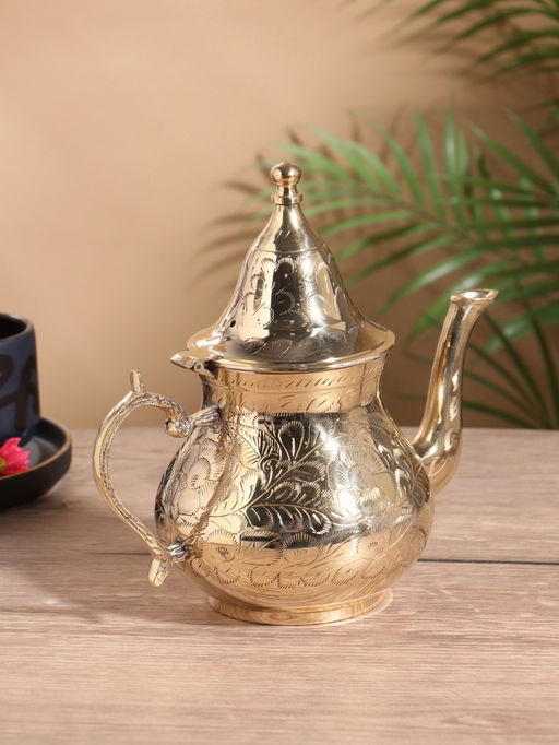 Чайник Цветочные узоры, 600 мл, латунь - Simaland фото 5
