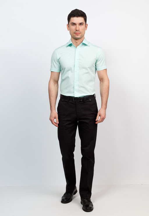 Сорочка мужская короткий рукав GREG 410/309/FR MINT/ZV  фото 4