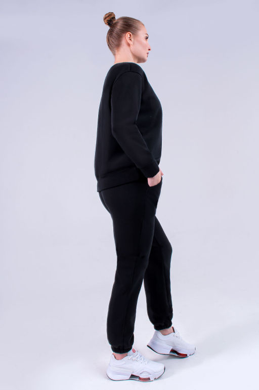 Арт. 2908Костюм женский с начесом 44-52 (5 шт) Цвет:черный - Калинка фото 2