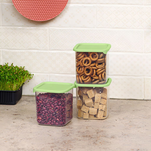 Банка для сыпучих продуктов 0,8 л Sugar&Spice Vanilla квадратная с гибкой крышкой арт. SE168410005