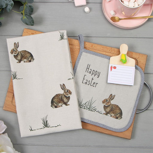 Набор подарочный Happy Easter полотенце 40х73см, прихватка 19х19см, магнит 11х7см - Этель фото 10