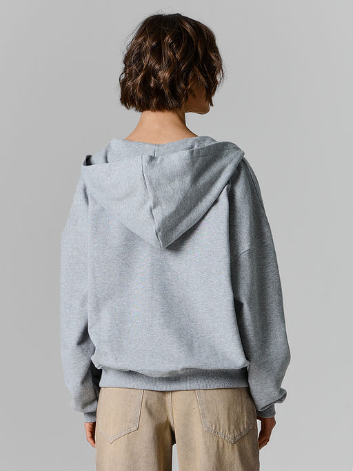 Толстовка женская серая на молнии - Mark formelle фото 3