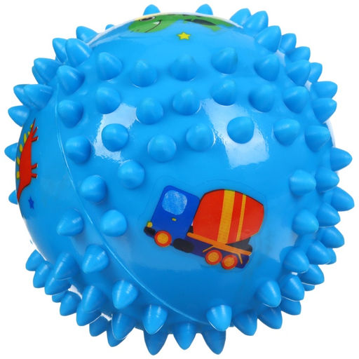 Развивающий тактильный мячик Крошка Я «Ежик», ø9 см, с пищалкой, от 6 мес., в пакете