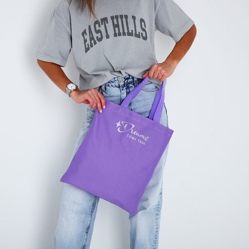 Сумка-шопер Dreams come true, блёстки, без молнии, без подкладки, цвет сиреневый - Nazamok фото 3