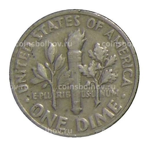 Монета 1 дайм (10 центов) 1968 года США