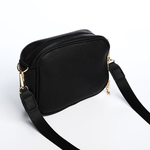 Сумка из искусственной кожи с кошельком Nazamok, 19*14*6 см, цвет черный  фото 3