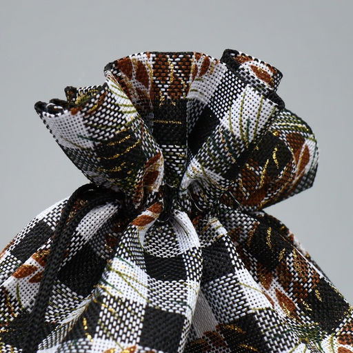 Цена за 5 шт. Мешочек подарочный новогодний холща «Клетка», 20×30 см ± 1.5 см