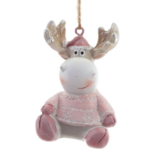 Фигурка декоративная подвесная "Олень", L4 W4 H5 см, 2в.