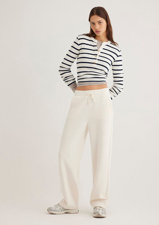 Sporty Lux Ekru TENCEL TM Modal Esofman Alt? - Mavi фото 2