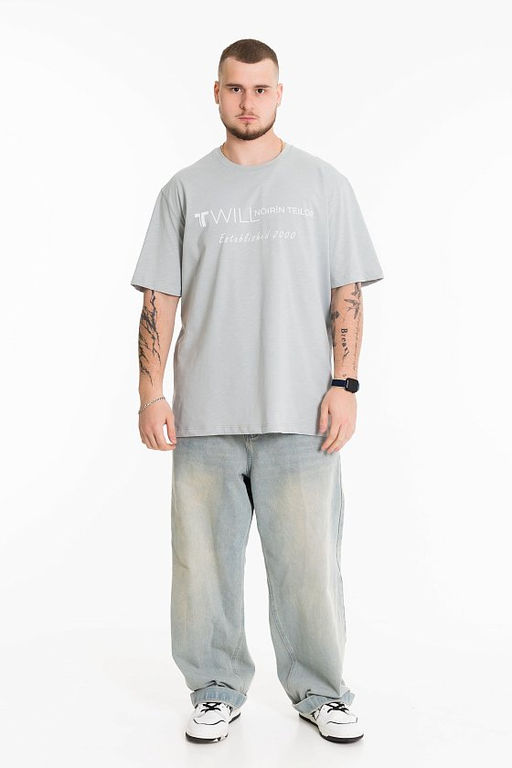 Футболка М125038Па серый - Елена фото 2