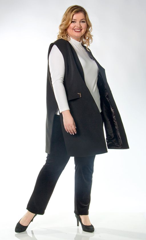 1040 жакет-жилет на подкладке - Ckc collections фото 3