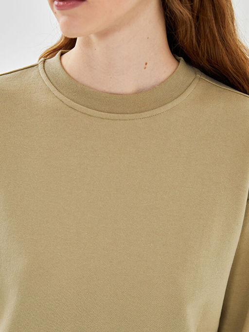 Bisiklet Yaka Kad?n Sweatshirt