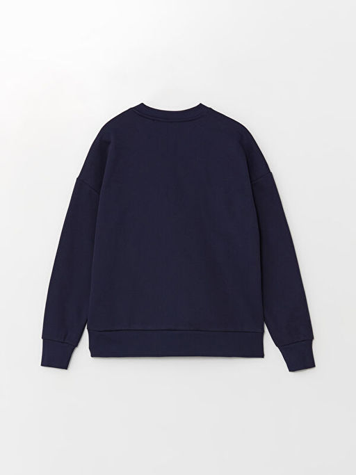 Bisiklet Yaka Mickey Mouse Bask?l? Oversize Kad?n Sweatshirt - Waikiki фото 2