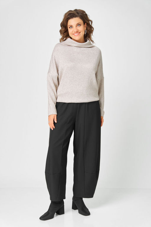 Джемпер Bliss 0858 бежевый с люрексом  фото 5