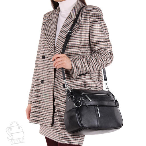 Сумка женская кожаная 7795VG black Vitelli Grassi в Новосибирске