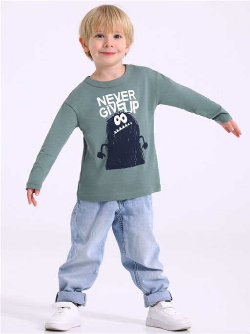 лонгслив 1ПДЛД4334001 - Апрель фото 3