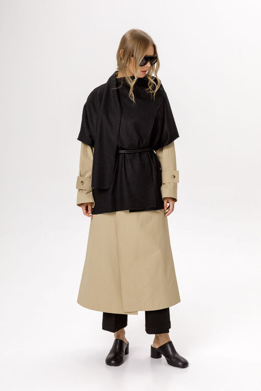 Пончо Pirs 6596 черный