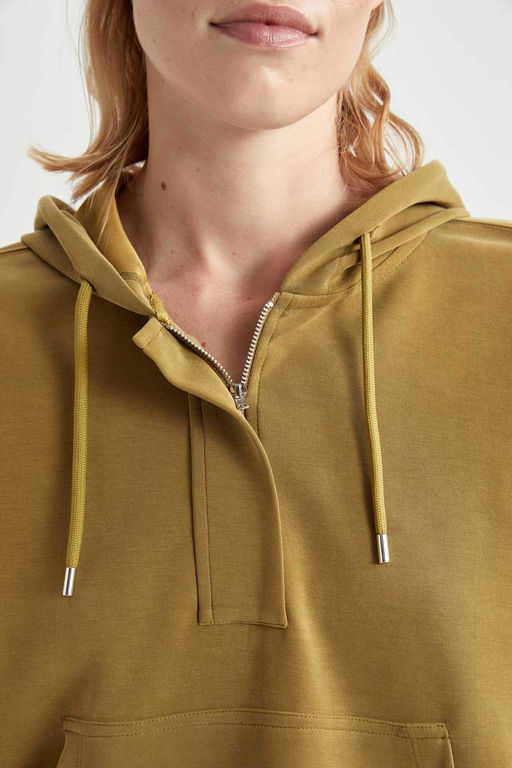 DeFactoFit Oversize толстовка премиум-класса для спортсменов с капюшоном  фото 8