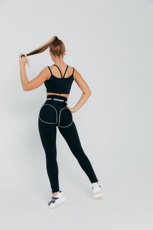 Лосины Силуэт со светоотражающим кантом / Shape Reflective Черный