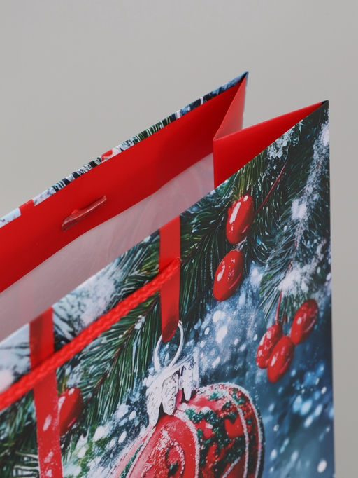 Пакет подарочный «Новогодние сокровища», 33×10×42.5 см