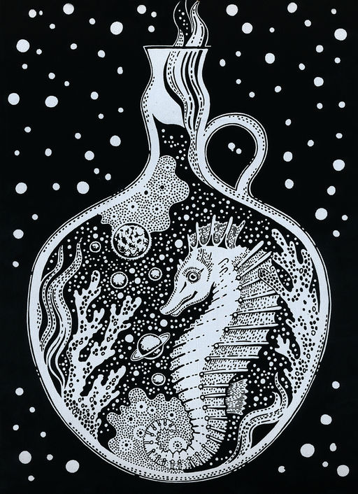 Hobbius GHPB-07 Набор для творчества Гравюра-блокнот 14 x 20 см Безбрежный океан  фото 10