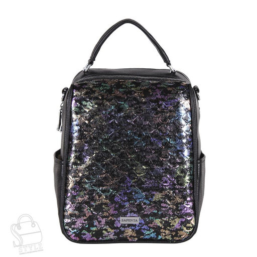Рюкзак женский 69088-2 black Velina Fabbiano-Safenta/50 в Новосибирске
