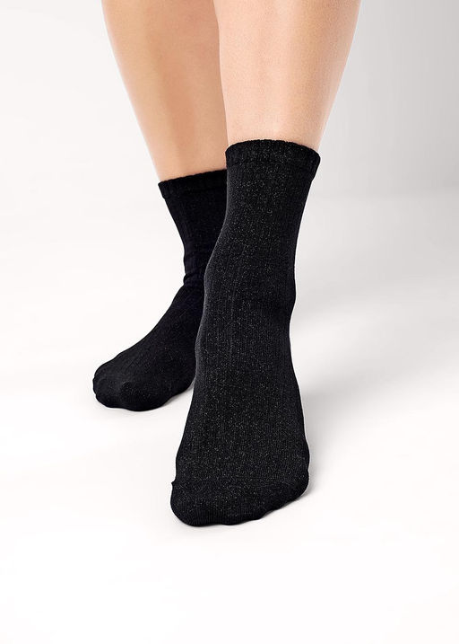 CLE Носки жен.Д2222 блеск вискоза чёрный - Clever wear фото 7