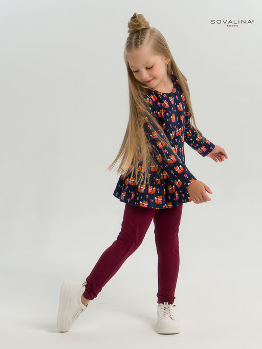 Костюм Алиса лисята на синем-марсала - Sovalina фото 35