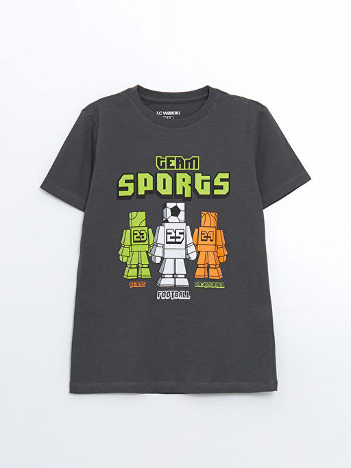 Bisiklet Yaka Erkek ?ocuk ?ortlu Pijama Tak?m?