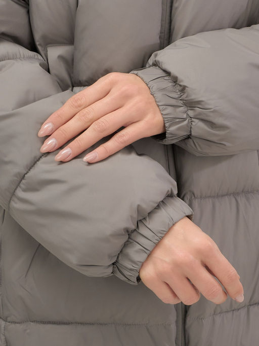 Куртка женская зимняя на резинке большого размера коричневого цвета 7619K Бренд: Visdeer  фото 12