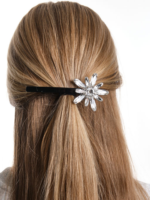 Заколка автомат Ночная Звезда PN0234(2)белый - Mini maxi фото 5