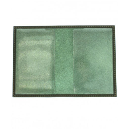 Обложка для паспорта Croco-П-401-1 натуральная кожа зеленый тем пулл-ап (205) 263958 фото 3