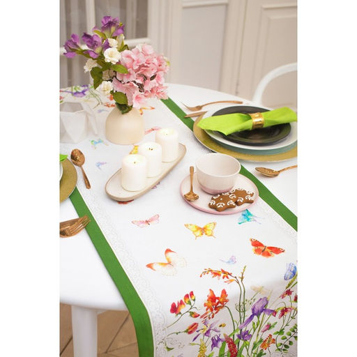 Дорожка на стол Луговые цветы, 40?146 см3 см, 100% хлопок, саржа 190 г/м?