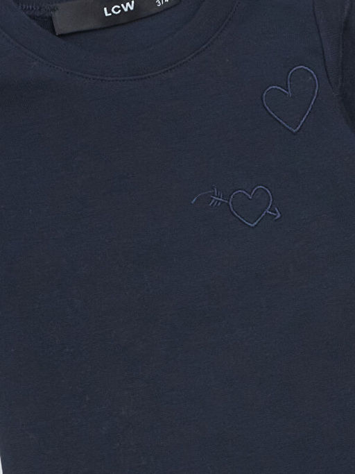 Bisiklet Yaka Nak??l? K?z ?ocuk Ti??rt - Waikiki фото 2