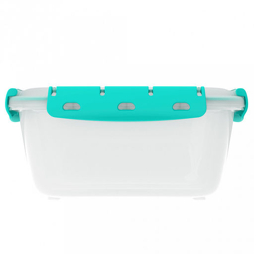 Контейнер для продуктов 2,5л, 23,4х19,4?х10,6см, с клипсами, уплотнитель, полипропилен, подходит для СВЧ (Россия) - Домашняя мода фото 3