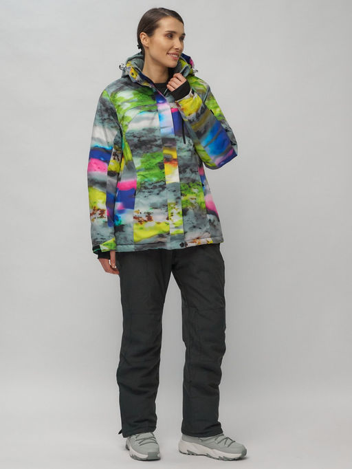 Горнолыжный костюм женский большого размера разноцветный 02278Rz - Chunmai фото 4