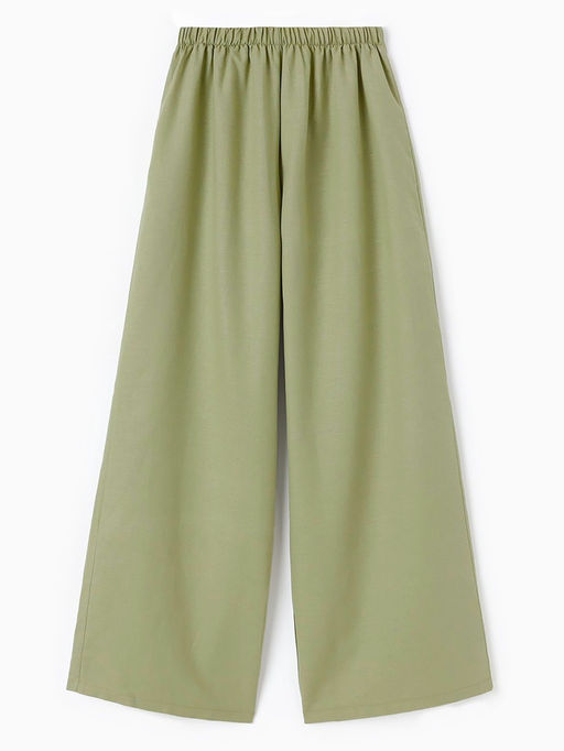 Брюки женские oversize MINAKU: Safari, цвет мятный, размер 44