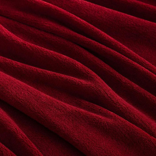 Плед «Этель», 180×200 см, корал-флис, бордовый