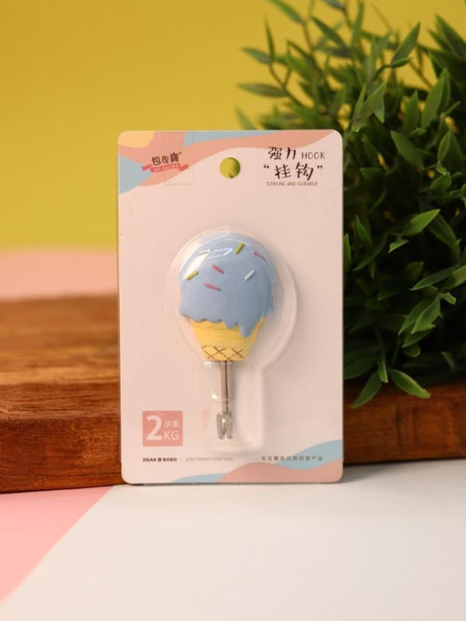 Крючок на липучке Ice cream, blue