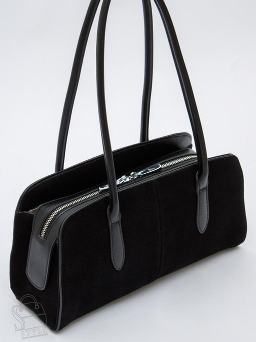 Сумка женская кожаная 8008-1SMS black Velina Fabbiano-Safenta