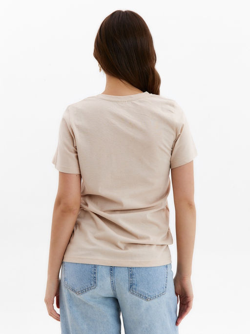 Футболка женская KAFTAN Ever, размер 40-42, бежевая