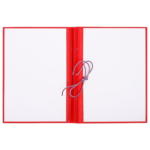 Папка Курсовой проект А4, бумвинил, гребешки/сутаж, без бумаги, красная, (вместимость до 150 листов) - Calligrata фото 3