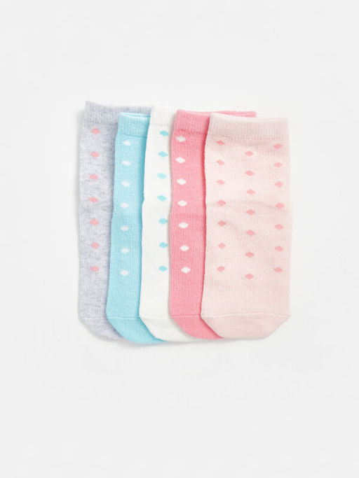 Bask?l? K?z Bebek Soket ?orap 5li - Waikiki фото 2