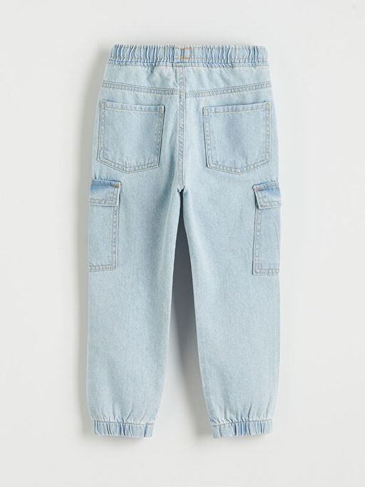 Beli Lastikli Erkek ?ocuk Jogger Jean Pantolon